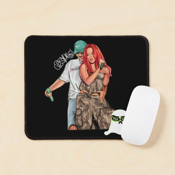 Feid and Karol G T-Shirt Ferxxo and La Bichota Mouse Pad 1