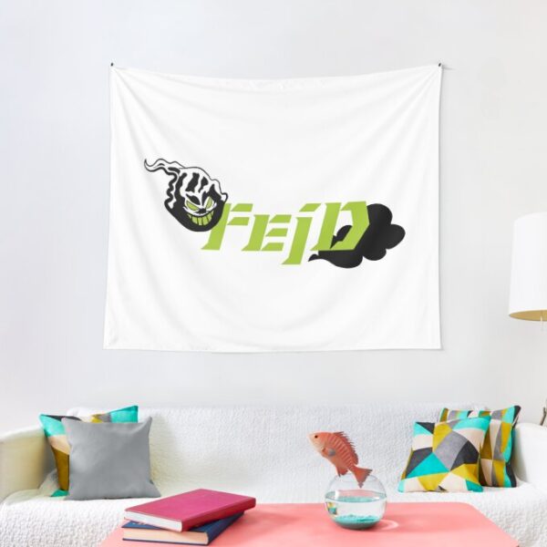 Feid Text Logo Tapestry Lettering Wall Hanging 1