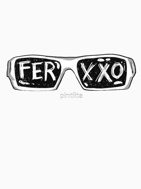 Ferxxo Glasses T-Shirt - Feid Logo Sticker Graphic T-Shirt 4